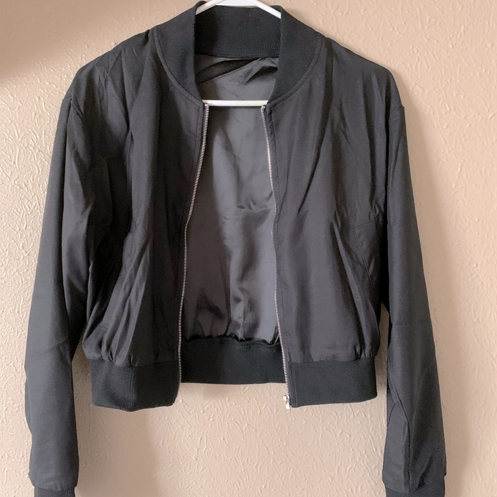 Black zipper jacket
